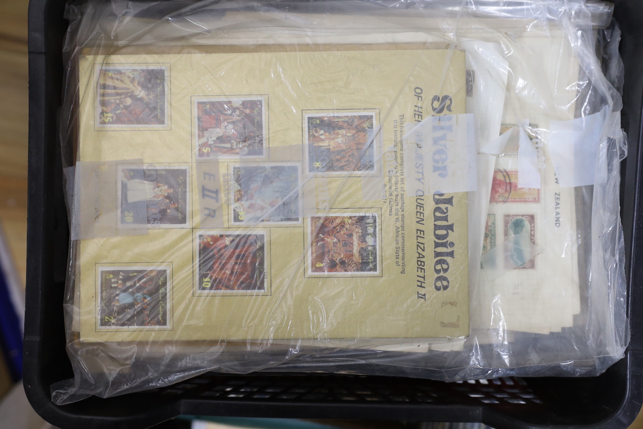 Great Britain presentation packs up to 1994. Albums of world stamps including Ideal album